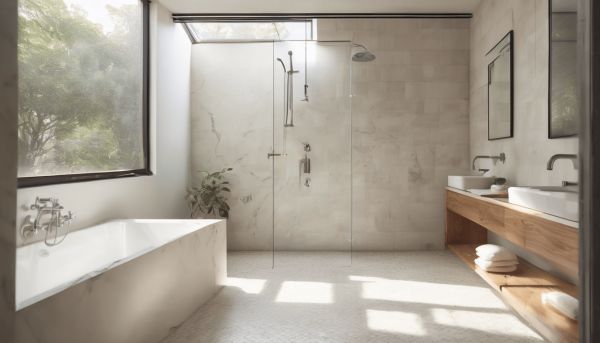 Douche ouverte sur salle de bain : conseils pour un aménagement lumineux